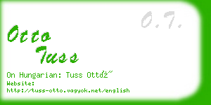 otto tuss business card